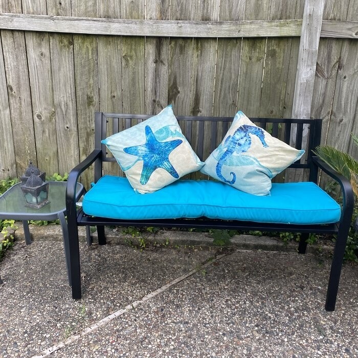 Alvah Stainless Steel Garden Bench
