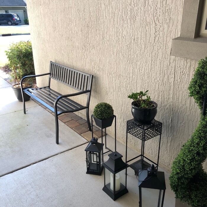 Alvah Stainless Steel Garden Bench