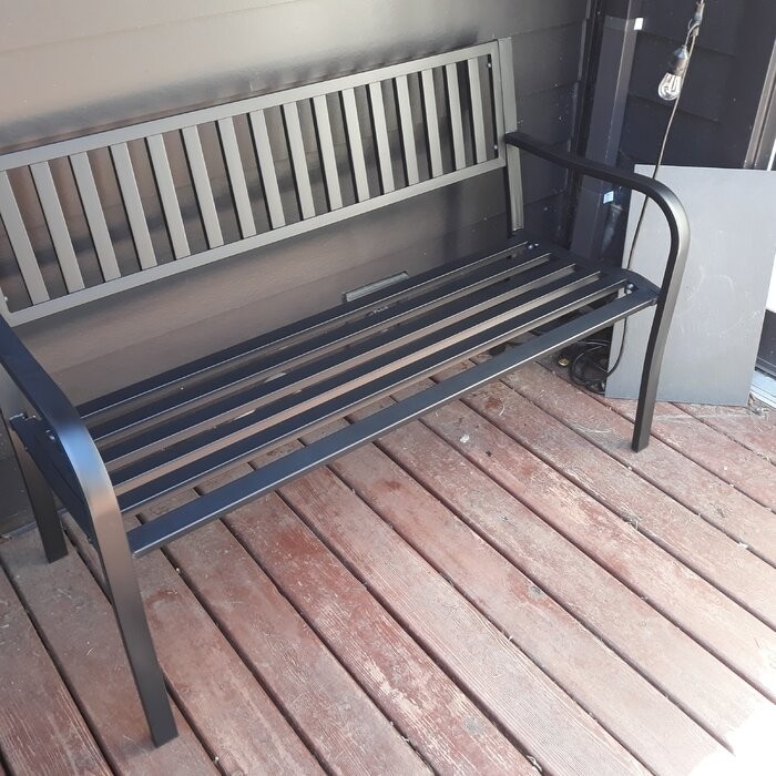 Alvah Stainless Steel Garden Bench