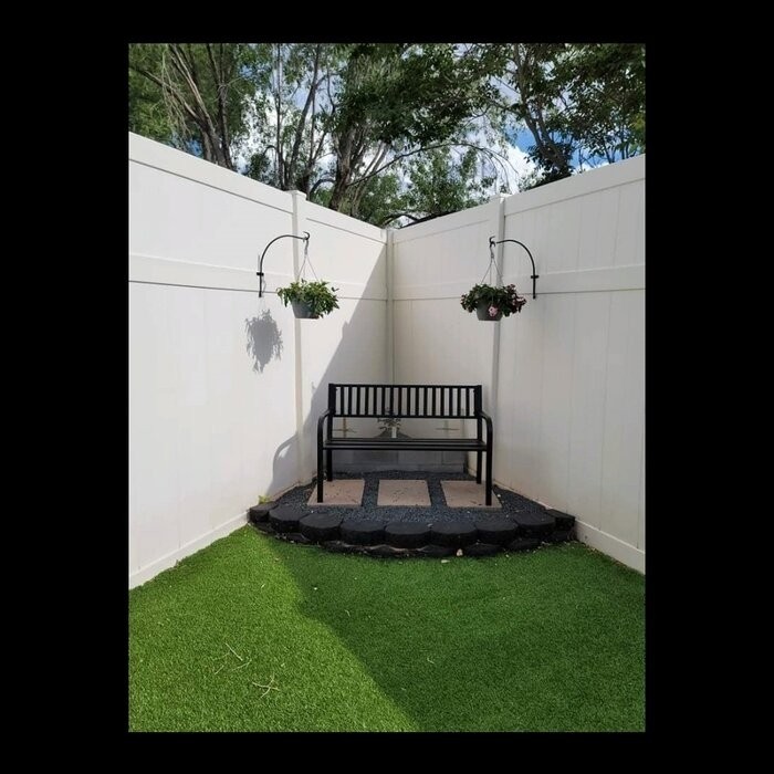 Alvah Stainless Steel Garden Bench