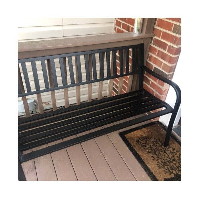Alvah Stainless Steel Garden Bench
