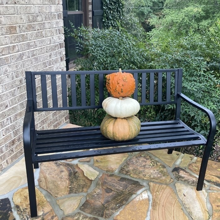 Alvah Stainless Steel Garden Bench
