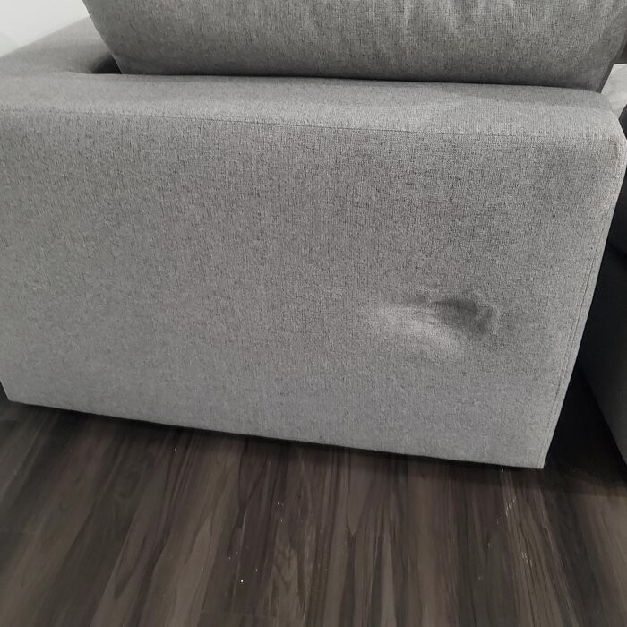 Amillya 119" Wide Reversible Modular Corner Sectional with Ottoman