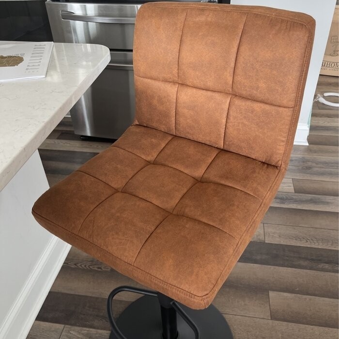 Amjed Swivel Adjustable Height Bar Stool