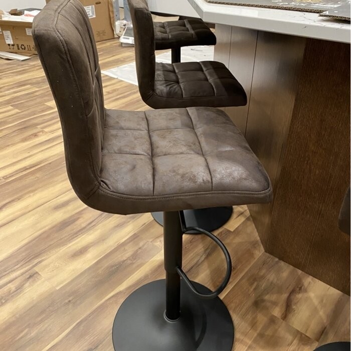 Amjed Swivel Adjustable Height Bar Stool