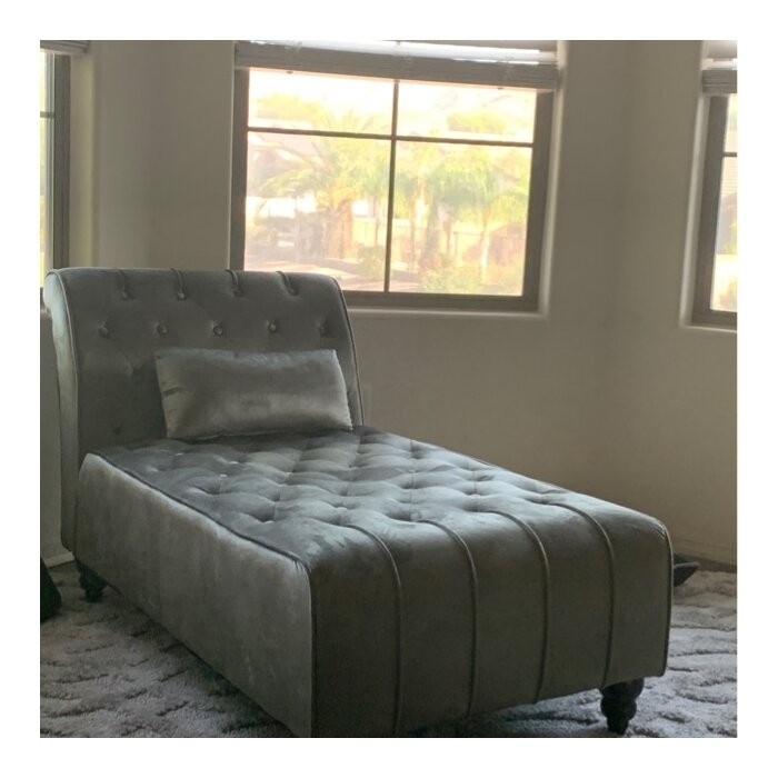 Andrews Tufted Armless Chaise Lounge