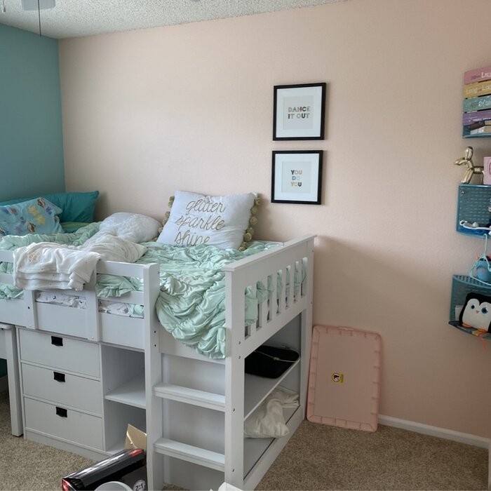 Angelica Twin Loft Bed with Bookcase by Mack & Milo™