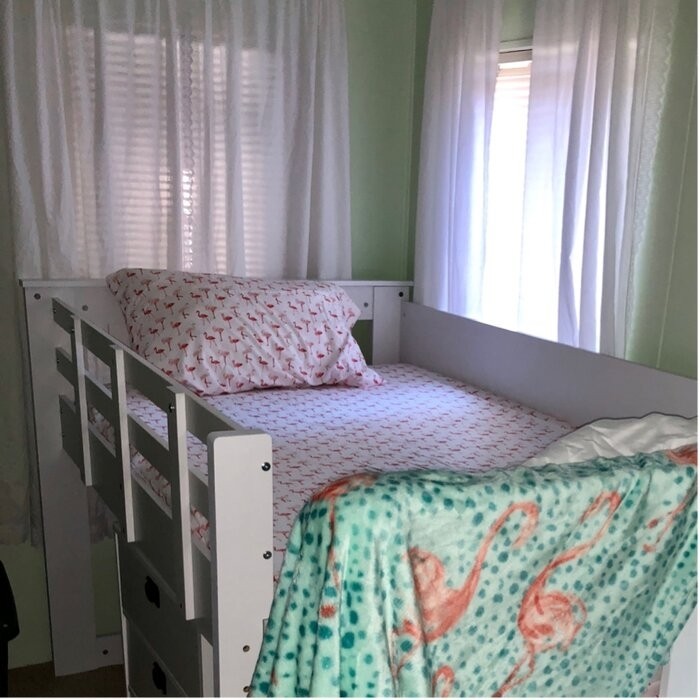 Angelica Twin Loft Bed with Bookcase by Mack & Milo™