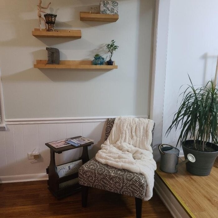 Anieya 3 Piece Solid Wood Floating Shelf