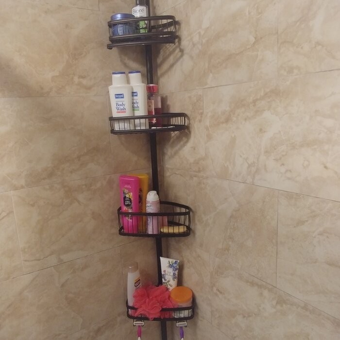 Anshdeep Tension Pole Shower Caddy
