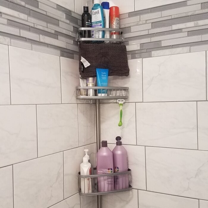 Anshdeep Tension Pole Shower Caddy