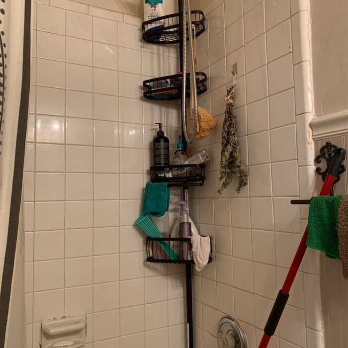 Anshdeep Tension Pole Shower Caddy