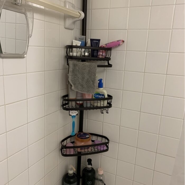Anshdeep Tension Pole Shower Caddy