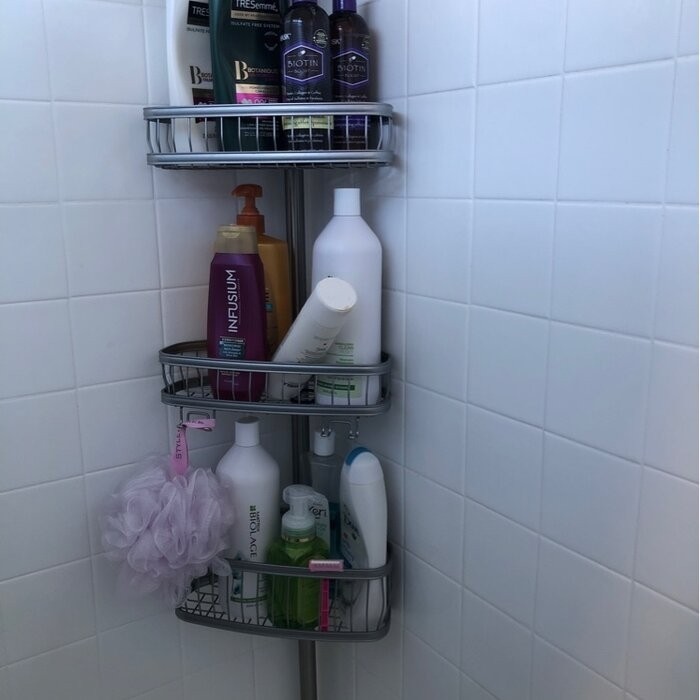 Anshdeep Tension Pole Shower Caddy