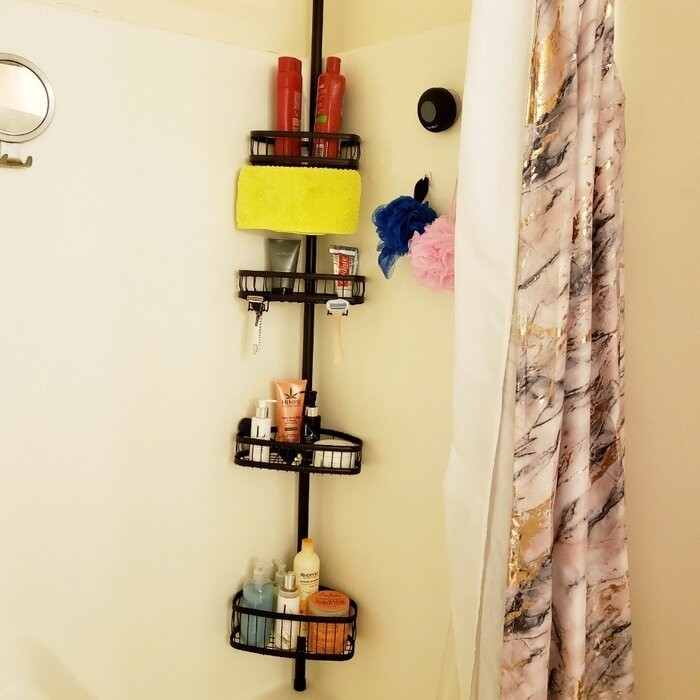Anshdeep Tension Pole Shower Caddy