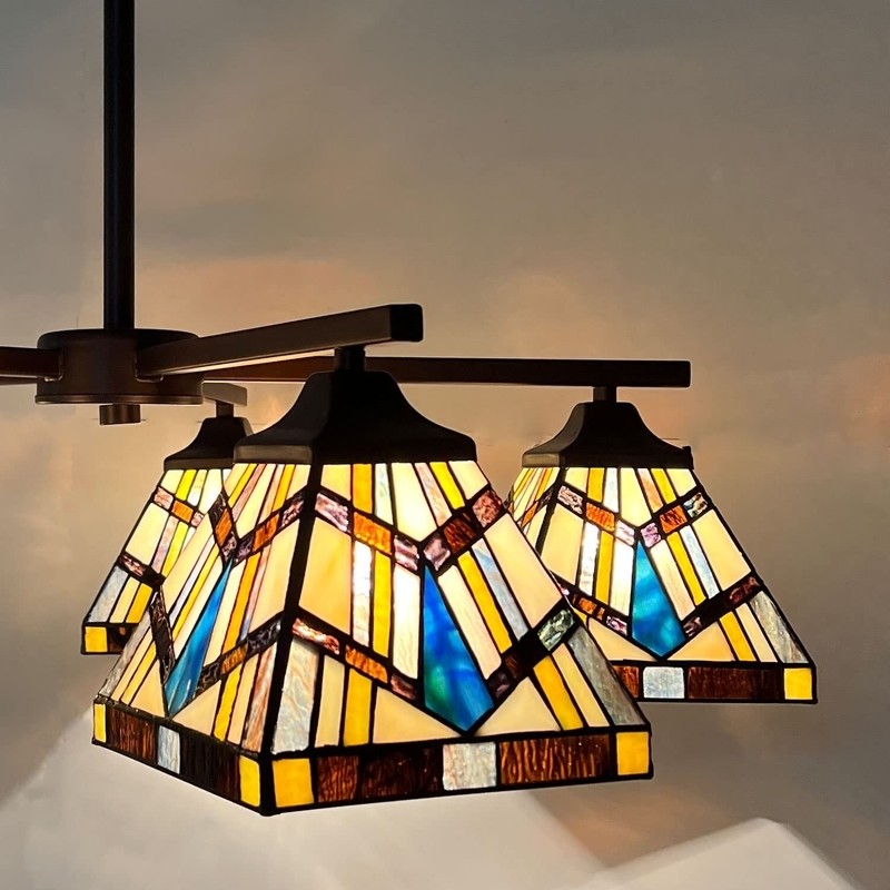 Antwoinette 5 - Light Shaded Square / Rectangle Pendant