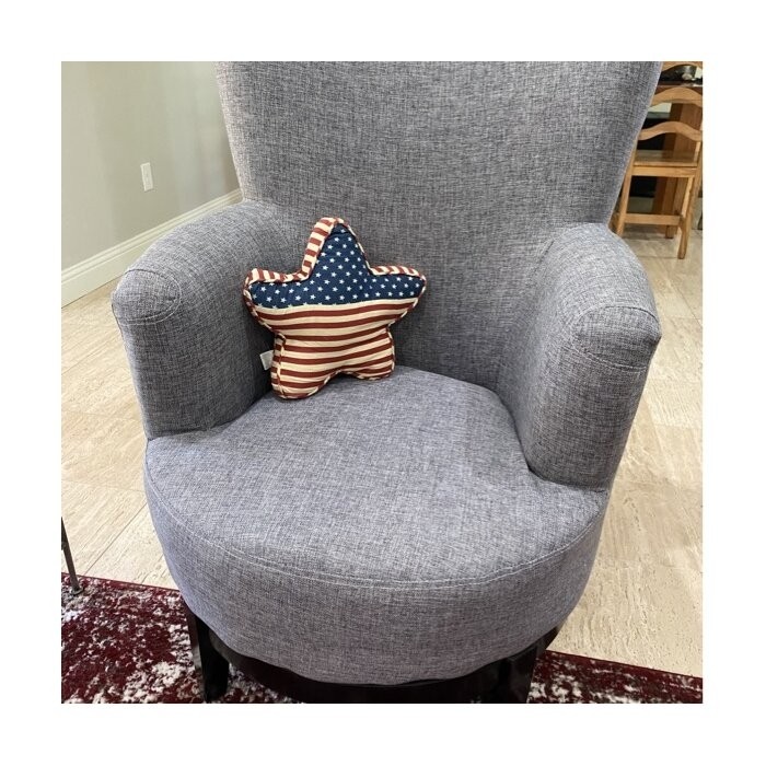 Apolinar 30'' Wide Linen Swivel Armchair