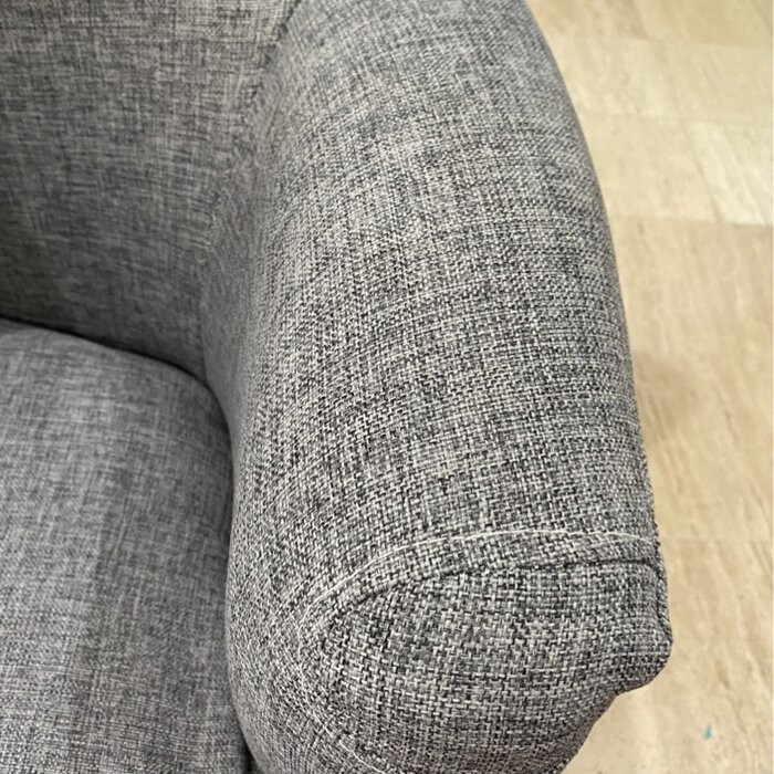 Apolinar 30'' Wide Linen Swivel Armchair