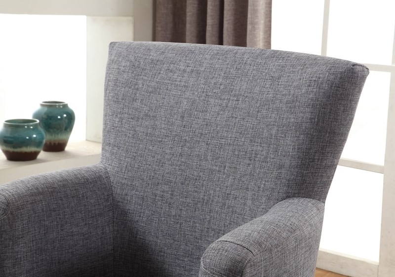 Apolinar 30'' Wide Linen Swivel Armchair