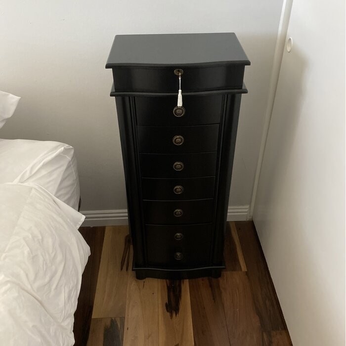 Argueta 15.5'' Wide Jewelry Armoire with Mirror