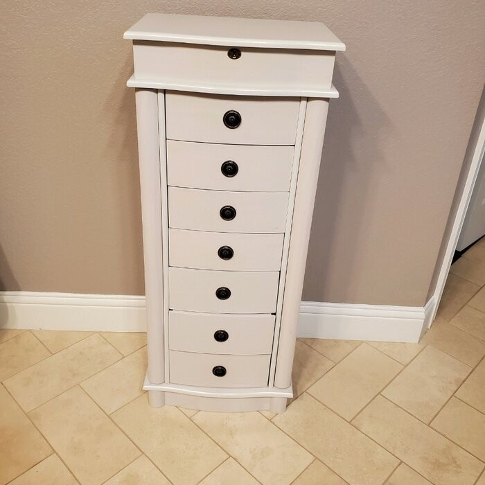 Argueta 15.5'' Wide Jewelry Armoire with Mirror