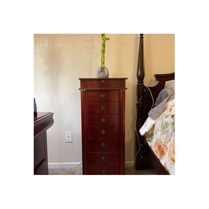 Argueta 15.5'' Wide Jewelry Armoire with Mirror