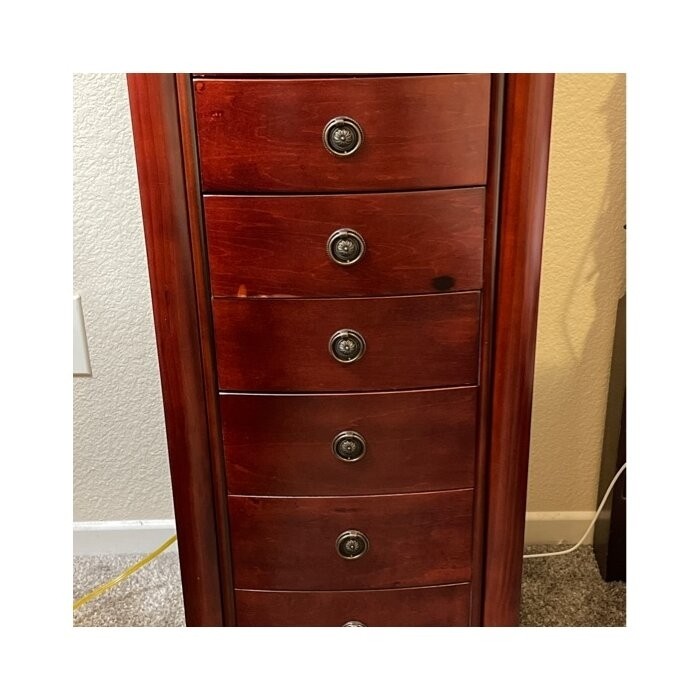 Argueta 15.5'' Wide Jewelry Armoire with Mirror