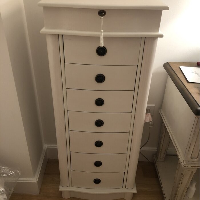 Argueta 15.5'' Wide Jewelry Armoire with Mirror