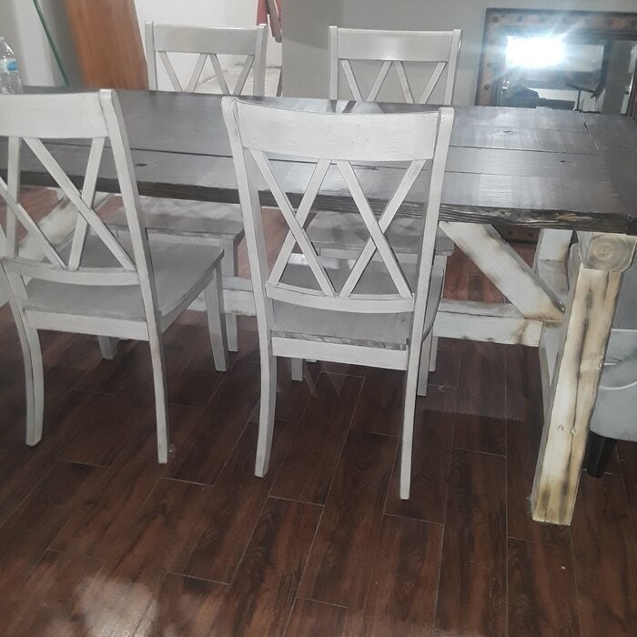 Arisa Solid Wood Cross Back Side Chair