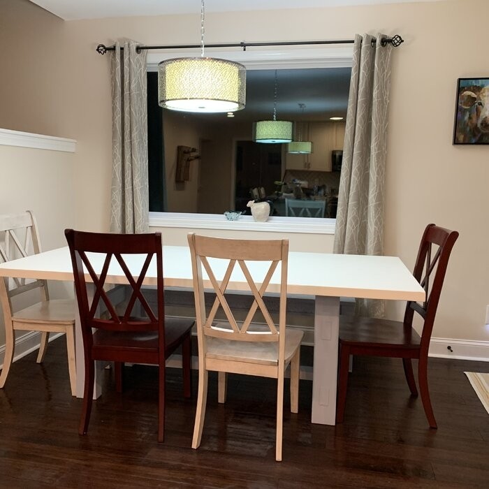Arisa Solid Wood Cross Back Side Chair