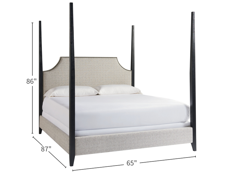 Arjon Upholstered Four Poster Bed