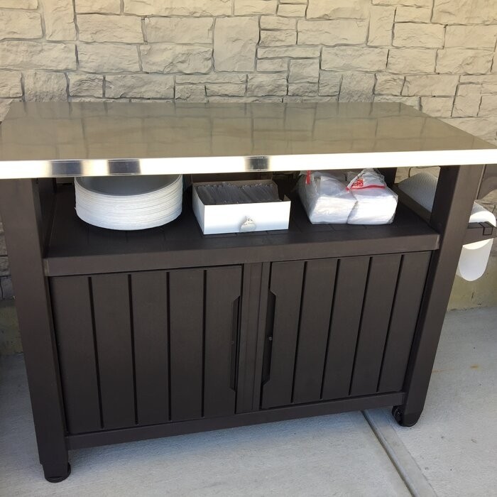 Arrilla Winston Porter Bar Cart with Plastic Outer Material