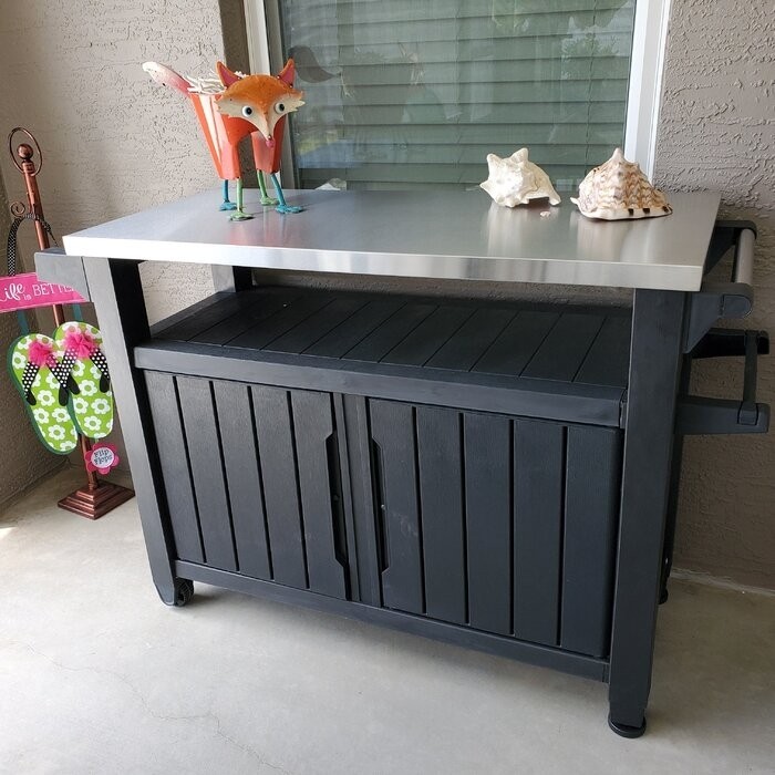 Arrilla Winston Porter Bar Cart with Plastic Outer Material