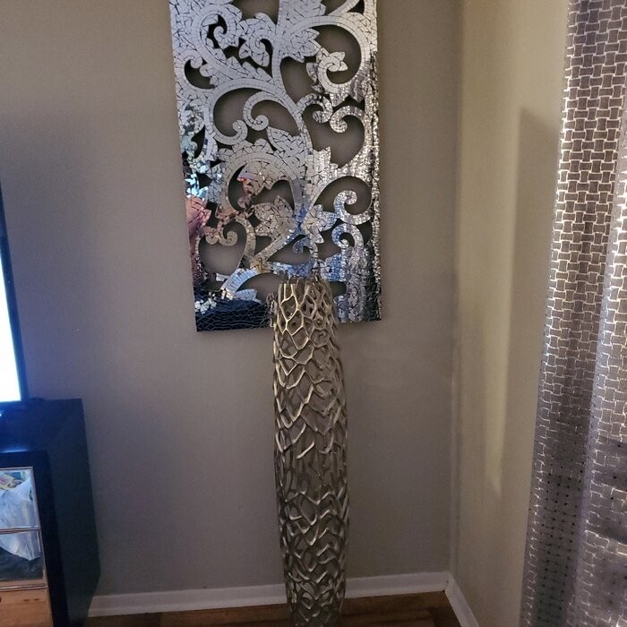 Babylon Metal Floor Vase