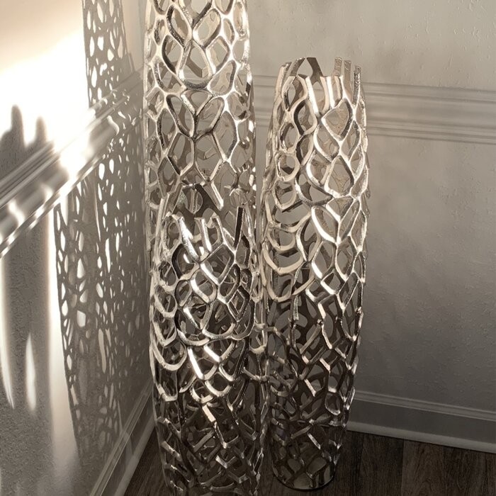 Babylon Metal Floor Vase