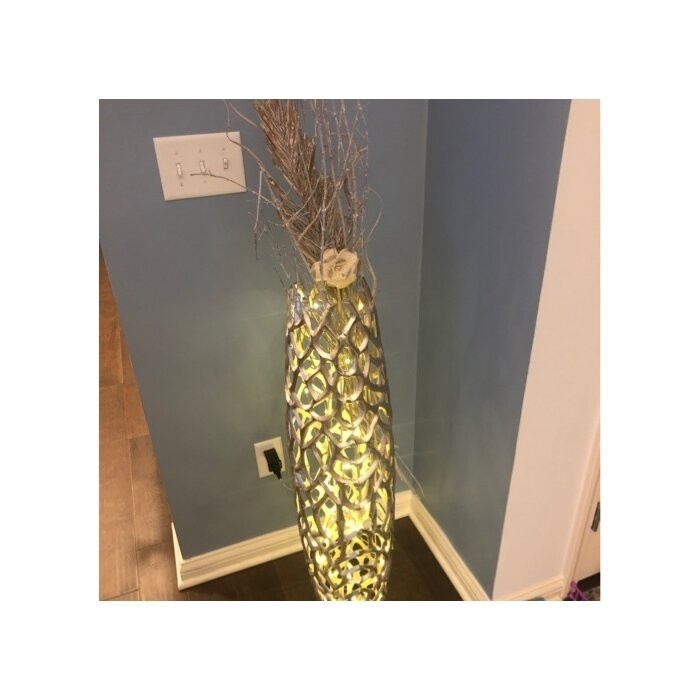 Babylon Metal Floor Vase