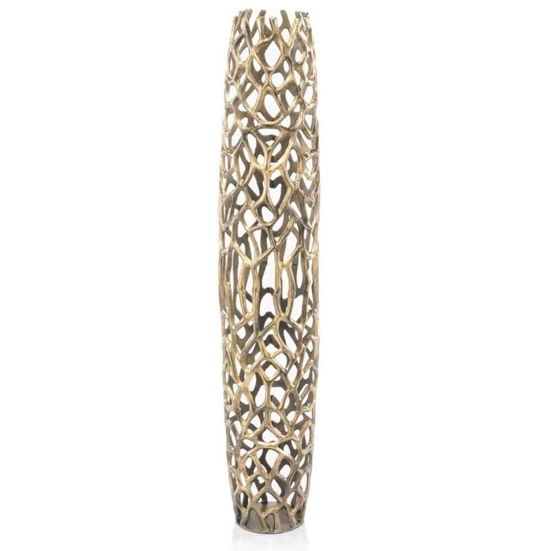 Babylon Metal Floor Vase