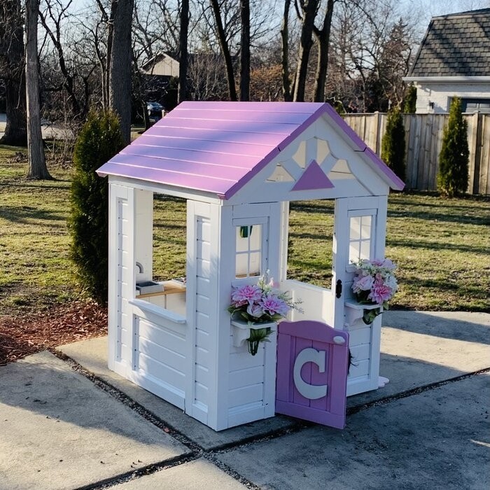 Backyard Discovery Sweetwater 42" x 46.69" Indoor/Outdoor Cedar Playhouse with Kitchen