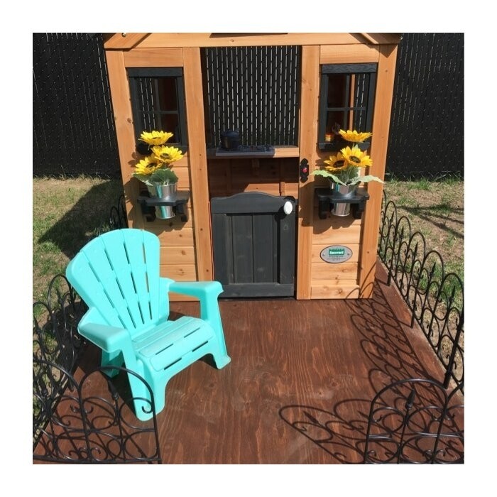 Backyard Discovery Sweetwater 42" x 46.69" Indoor/Outdoor Cedar Playhouse with Kitchen