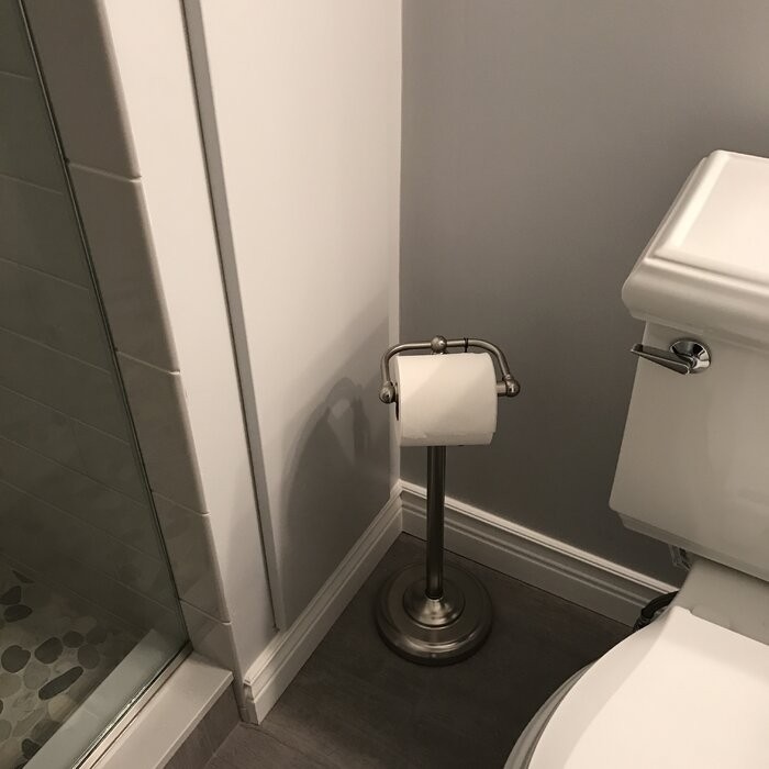 Bath Accessories Gatco Free Standing Toilet Paper Holder