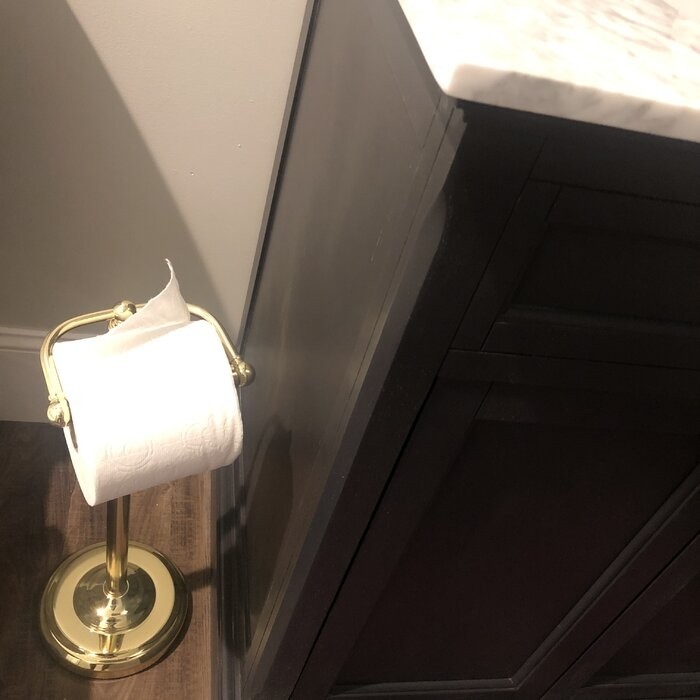 Bath Accessories Gatco Free Standing Toilet Paper Holder
