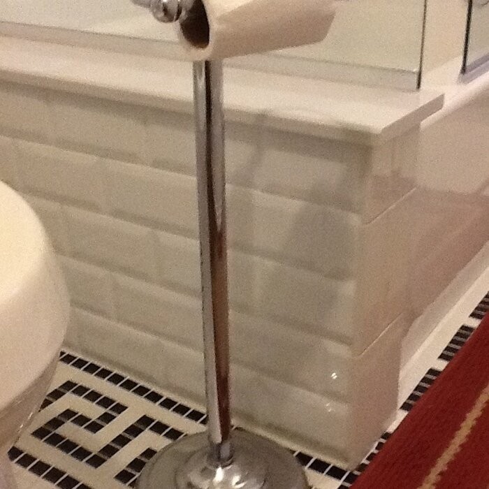 Bath Accessories Gatco Free Standing Toilet Paper Holder