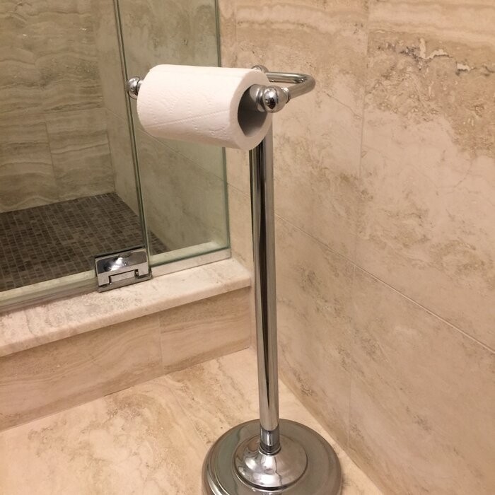 Bath Accessories Gatco Free Standing Toilet Paper Holder