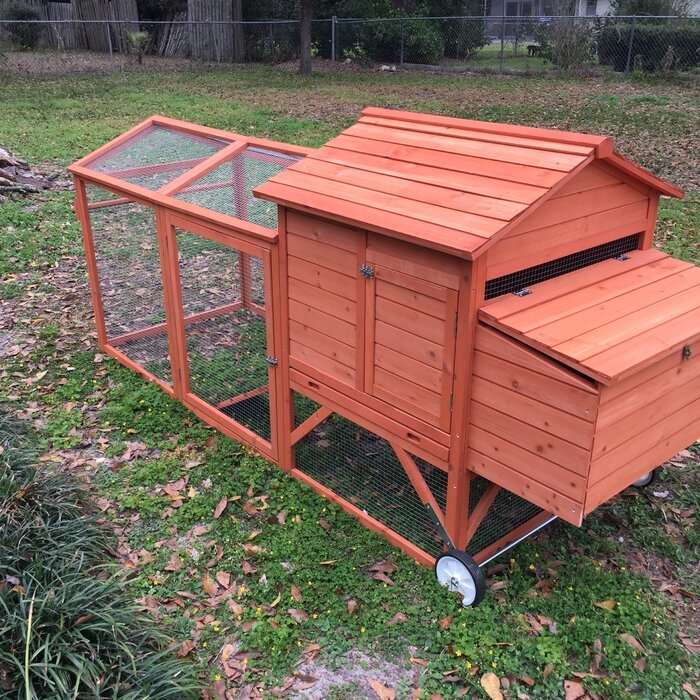 24 Sq Ft Chicken Tractor with Coop | Foter