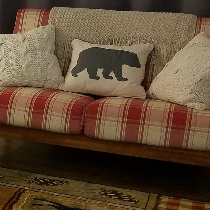 Bear Rectangular Cotton Pillow Cover & Insert