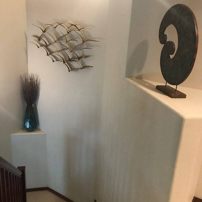 Beautiful Patterned Metal Flocking Birds Wall Decor