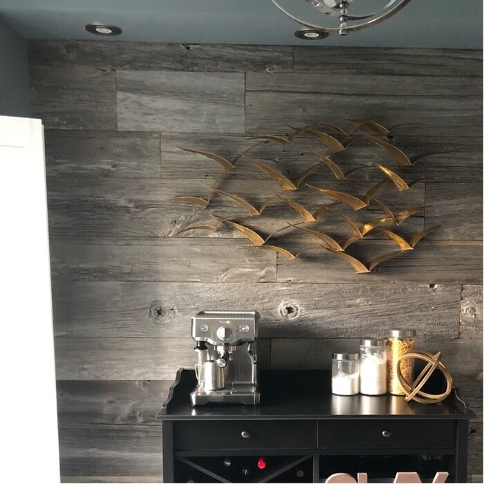 Beautiful Patterned Metal Flocking Birds Wall Decor