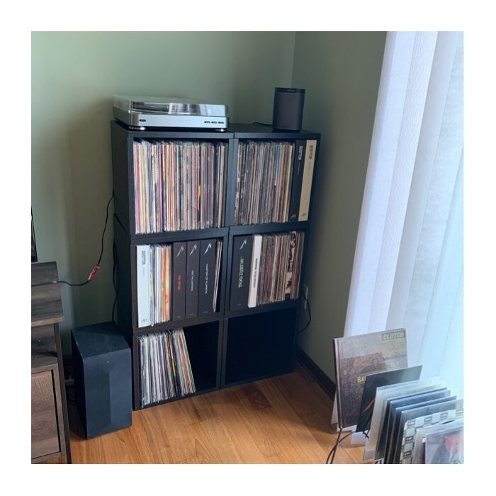 Bellwood Record Album Stackable Cube Multimedia Storage