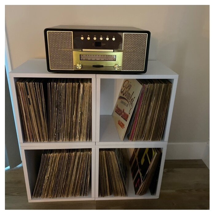 Bellwood Record Album Stackable Cube Multimedia Storage