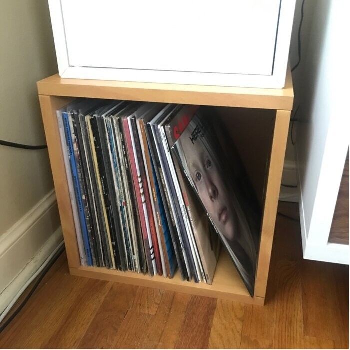 Bellwood Record Album Stackable Cube Multimedia Storage